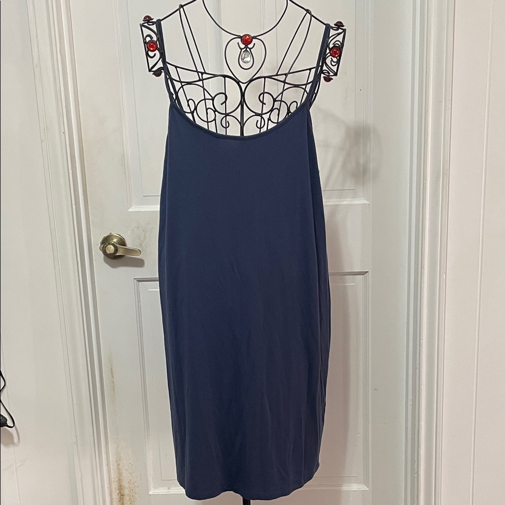 🍌🍌🍌3 for 12$🍌🍌🍌Casual Navy Blue Sleeveless Dress-Large